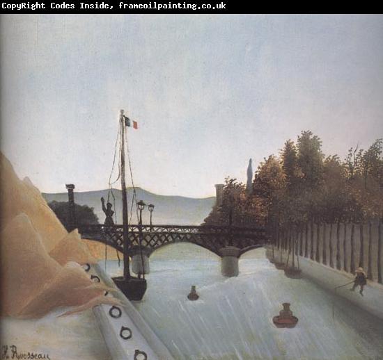 Henri Rousseau View of the Footbridge of Passy